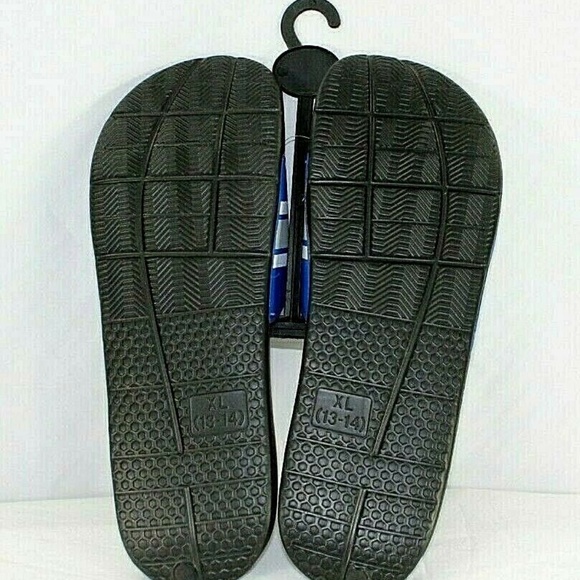 LA Dodgers Striped Shower Slides Big Logo FOCO  ML main image 6